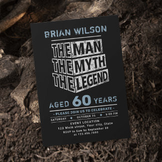 Blauer jeden Alters der Mann, der Mythos der Legen Einladung