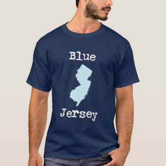 Blauer Jersey-Dunkelheits-T - Shirt