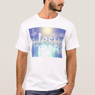 Blauer Jesus T-Shirt
