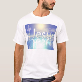 Blauer Jesus T-Shirt