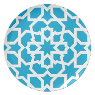 Blauer Kachel des arabischen Marokkaners und des Essteller