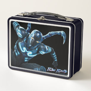 Blauer Käfer Leaping Art Metall Brotdose
