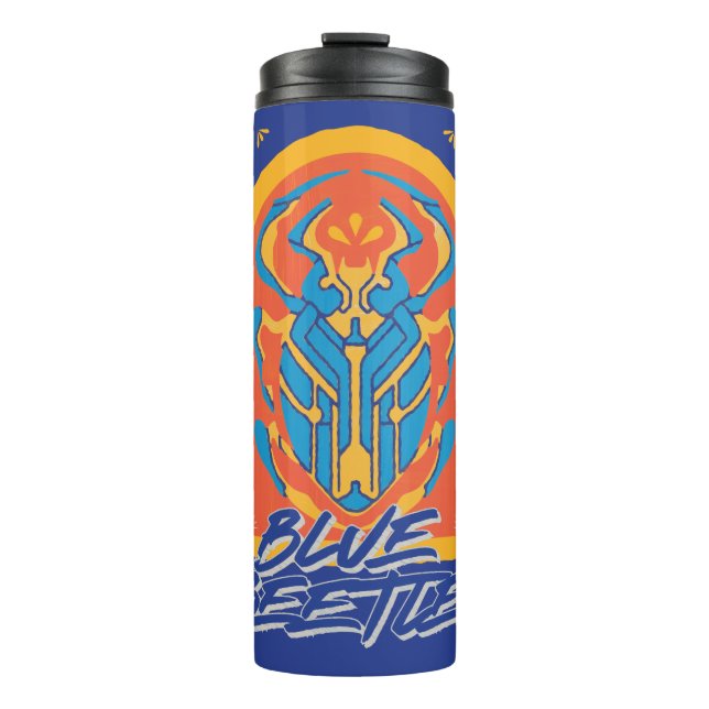 Blauer Käfer Scarab Talavera Graphic Thermosbecher (Vorderseite)