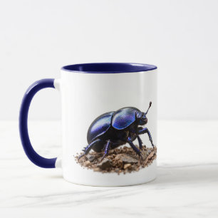 Blauer Käfer Waldwildnis Tasse