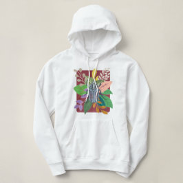 Blauer Käfer Wasserfarbe Hoodie