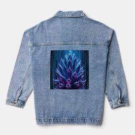 Blauer Kaktus Jeansjacke