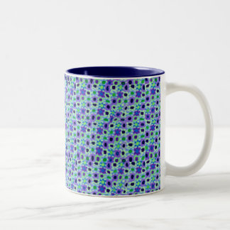 Blauer Kaliko 11 Unze Zwei-Ton Tasse