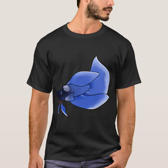 Blauer Kampffisch T-Shirt (Vorderseite)