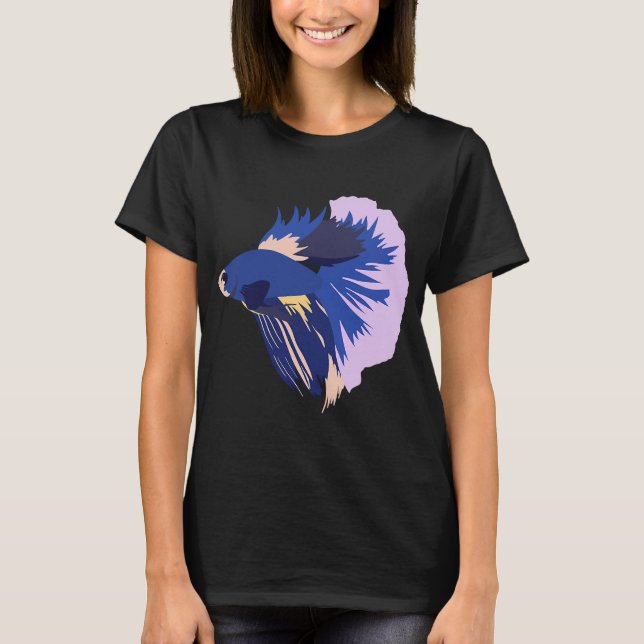 Blauer Kampffisch T-Shirt (Vorderseite)