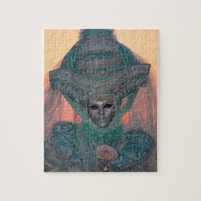 Blauer Karneval Kostüm, Venedig (Vertikal)