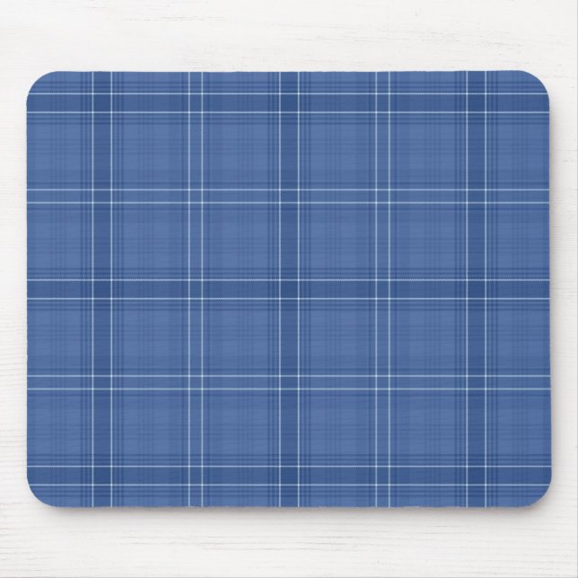 Blauer Karo Mousepad (Vorne)