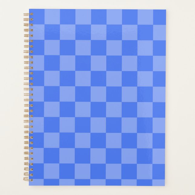 Blauer Karo Planer (Vorderseite)