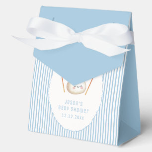 Blauer Kawaii-Jungen-Bogen Asiatische Klößchen-Bab Geschenkschachtel
