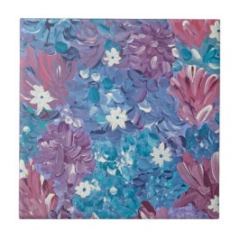 Blauer Keramik Tile Fliese