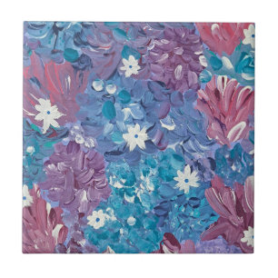 Blauer Keramik Tile Fliese
