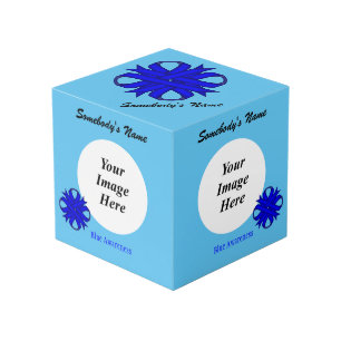 Blauer Kleber-Multifunktionsvorlage von Kenneth Yo Würfel