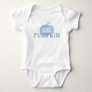 Blauer Kleiner Kürbis Herbst Baby Erstes Geburtsta Strampler