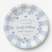 Blauer kleiner Schmetterling Baby Duschpapier Tell