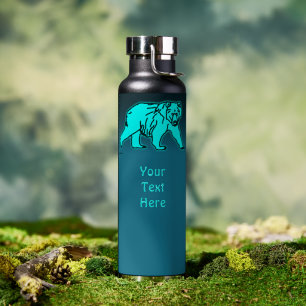 Blauer Kodiakbär Trinkflasche