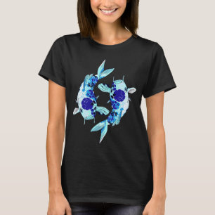 Blauer Koi T-Shirt