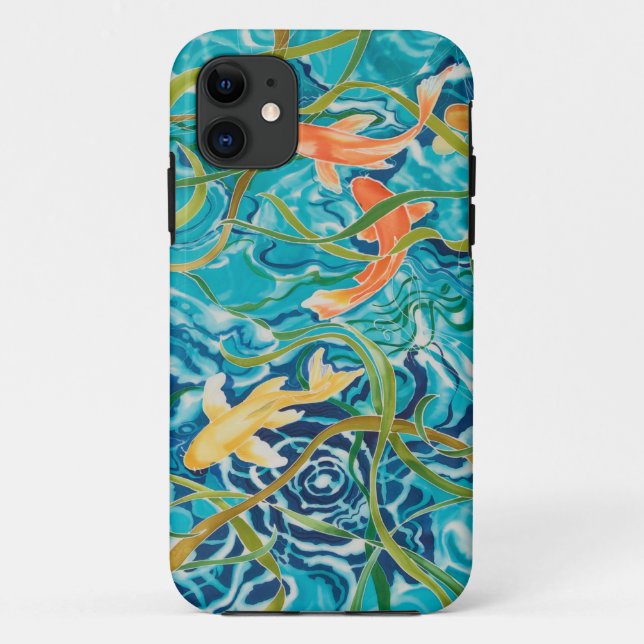 Blauer Koi Teich Case-Mate iPhone Hülle (Rückseite)