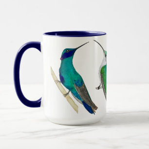 Blauer Kolibri-Becher Tasse