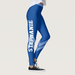 Blauer König Himmel Weiß Moderne Schicke Leggings