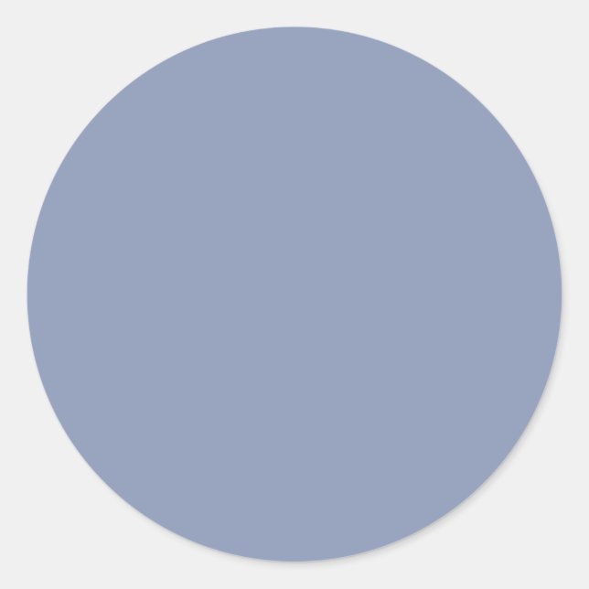 Blauer Kornblauer neutraler Erdton-Template Runder Aufkleber (Vorderseite)