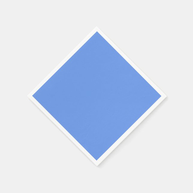 Blauer Kornblume Farbe Serviette (Ecke)