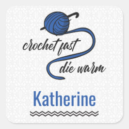 Blauer Kornblume Schnell, Die Quadratischer Aufkleber