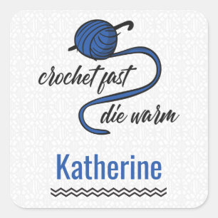 Blauer Kornblume Schnell, Die Quadratischer Aufkleber