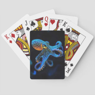 Blauer Krake Spielkarten