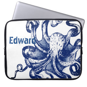 Blauer Kraken Laptopschutzhülle