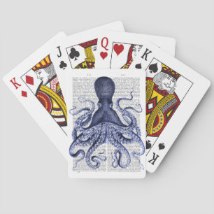 Blauer Kraken Spielkarten