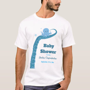 Blauer Kraken   T - Shirt von Männern