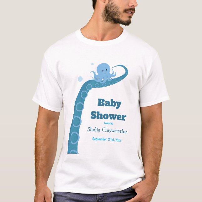 Blauer Kraken | T - Shirt von Männern (Vorderseite)