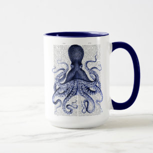 Blauer Kraken Tasse