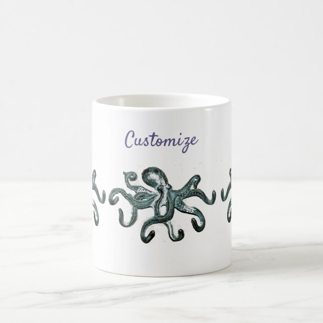 Blauer Kraken Thunder_Cove  Kaffeetasse (Mittel)