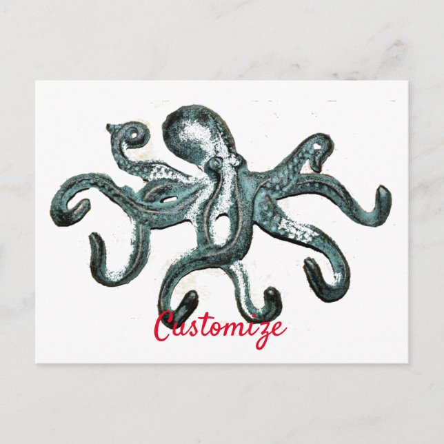 Blauer Kraken Thunder_Cove Postkarte (Vorderseite)