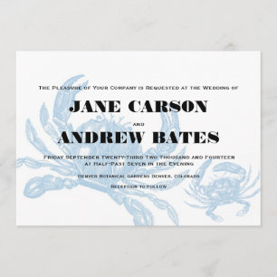 Blauer Krebs Einladung