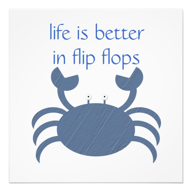 Blauer Krebs Fotodruck (Vorne)