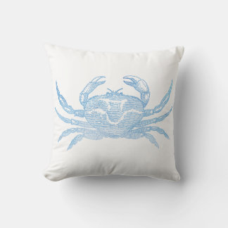 Blauer Krebs Kissen