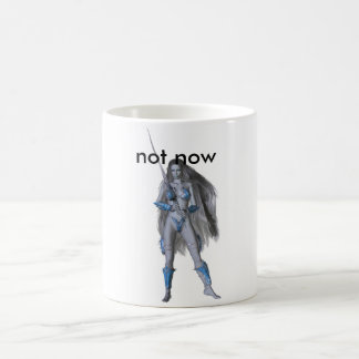 blauer Krieger, nicht jetzt Kaffeetasse