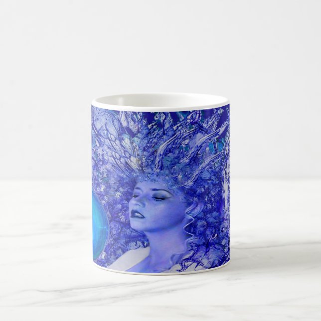 Blauer Kristall Kaffeetasse (Mittel)