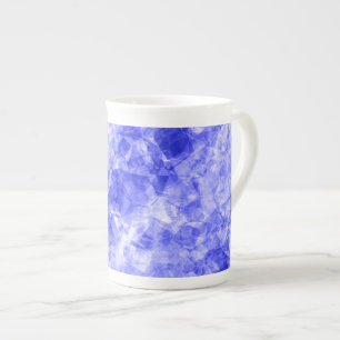 Blauer Krummling Textur Prozellantasse