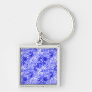 Blauer Krummling Textur Schlüsselanhänger