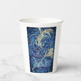 Blauer Kuchen Pappbecher