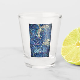 Blauer Kuchen Schnapsglas