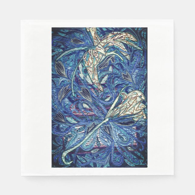 Blauer Kuchen Serviette (Vorderseite)