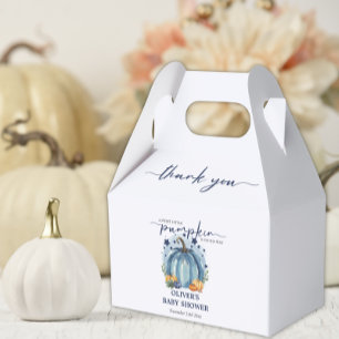 Blauer Kürbis auf dem Weg zur Babyparty für Fall B Geschenkschachtel